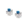 New Orecchini Quadricuore In Argento Con Zirconi Gioielli | EQUSBBL Donna Gioielli Moda Donna
