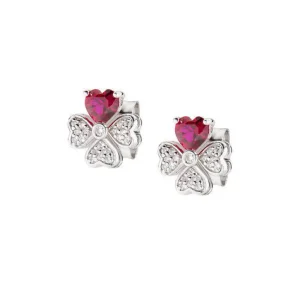 Best Orecchini Quadricuore In Argento Con Zirconi Gioielli | EQUSBR Donna Gioielli Moda Donna