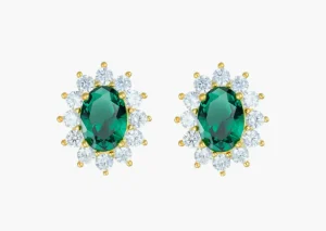 Outlet Royal Lady Dorati Con Zircone Verde Smeraldo Amen | ORLDMGBVE Donna Gioielli Moda Donna