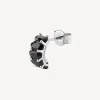 Outlet Orecchino a Cerchietto Zirconia Neri Gioielli Fancy | FMB08 Donna Gioielli Moda Donna