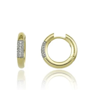 New Orecchino A Cerchio Chimento Donna Bamboo Pure In Oro Giallo |  1O14401BB1000 Donna Gioielli Donna
