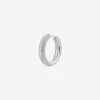 Best Orecchino A Cerchio Infinite White Gioielli Fancy | FIW127 Donna Gioielli Moda Donna