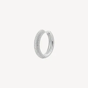 Best Orecchino A Cerchio Infinite White Gioielli Fancy | FIW127 Donna Gioielli Moda Donna