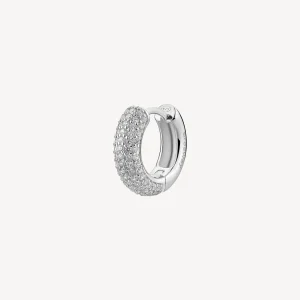 Best Orecchino A Cerchio Infinite White Gioielli Fancy | FIW126 Donna Gioielli Moda Donna