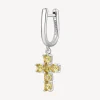 Best Orecchino Donna Con Pendente Croce Gioielli Fancy | FEY09 Donna Gioielli Moda Donna