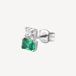 Sale Orecchino Emerald Zircone E Baguette Gioielli Fancy | FLG06 Donna Gioielli Moda Donna