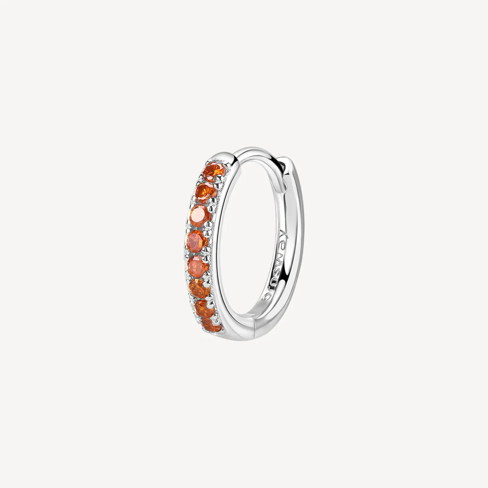 orecchino_singolo_donna_a_0-1.webp Hot Orecchino Singolo Donna A Cerchietto Orange Gioielli Fancy | FVO16 Donna Gioielli Moda Donna