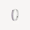 New Orecchino Singolo Donna A Cerchietto Amethyst Gioielli Fancy | FMP86 Donna Gioielli Moda Donna