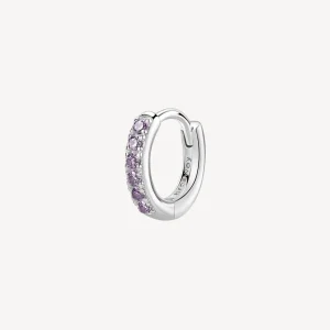 Hot Orecchino Singolo Donna A Cerchietto Amethyst Gioielli Fancy | FMP85 Donna Gioielli Moda Donna