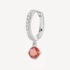 Online Orecchino Singolo Donna A Cerchietto Con Pendente Orange Gioielli Fancy | FVO17 Donna Gioielli Moda Donna