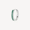 Outlet Orecchino Singolo Donna A Cerchietto Green Gioielli Fancy | FLG81 Donna Gioielli Moda Donna