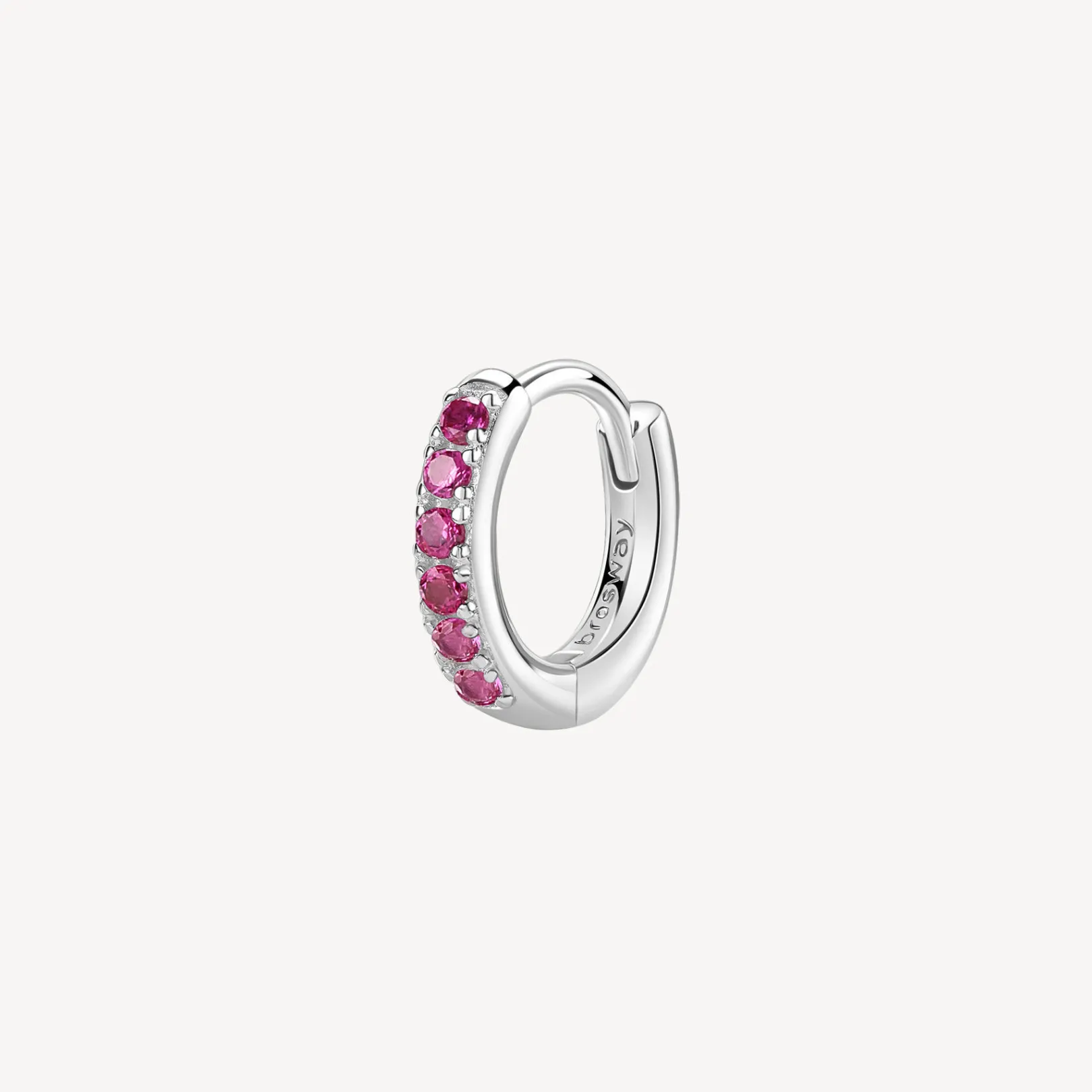 orecchino_singolo_donna_a_0-5.webp Sale Orecchino Singolo Donna A Cerchietto Ruby Gioielli Fancy | FPR84 Donna Gioielli Moda Donna