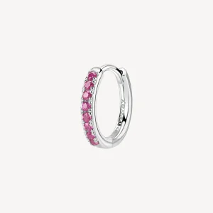 Online Orecchino Singolo Donna A Cerchietto Ruby Gioielli Fancy | FPR85 Donna Gioielli Moda Donna