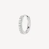 Hot Orecchino Singolo Donna A Cerchietto Con Zirconi Gioielli Fancy | FIW89 Donna Gioielli Moda Donna