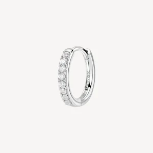 Hot Orecchino Singolo Donna A Cerchietto Con Zirconi Gioielli Fancy | FIW89 Donna Gioielli Moda Donna