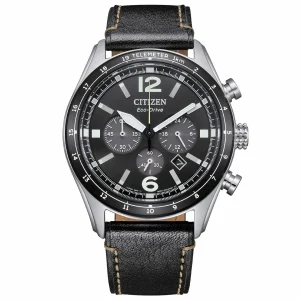 Clearance Orologio Aviator Crono Con Cinturino In Pelle | CA4654-04E Uomo Orologi Uomo