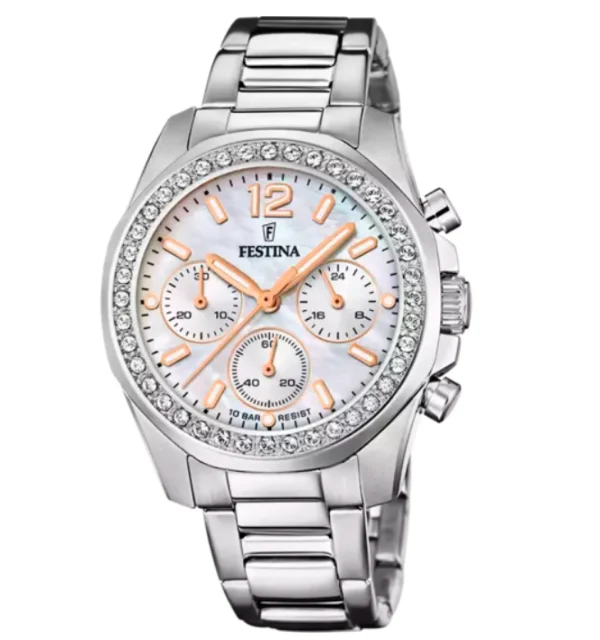 Best Orologio Cronografo Donna Madreperla | F20606/1 Donna Orologi Donna