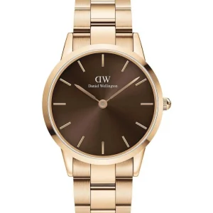Discount Orologio Wellington Iconic Link Amber 40 Rose Gold Brown | DW00100460 Donna Orologi Donna | Orologi Uomo