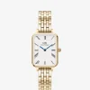 New Orologio Wellington Quadro Roman Numerals 5-Link Gold | DW00100688 Donna Orologi Donna