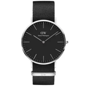 Sale Orologio Wellington Classic Black Cornwall 40mm Silver | DW00100149 Uomo Orologi Uomo