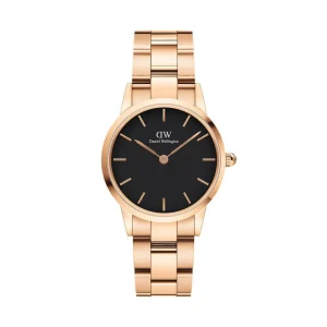 Fashion Orologio Wellington Iconic Link Rose Gold Black 28 mm | DW00100214 Donna Orologi Donna