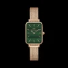 Fashion Orologio Wellington Quadro Pressed Merlose Rose Gold Green | DW00100437 Donna Orologi Donna