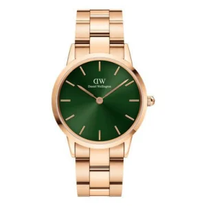 Online Orologio Wellington Iconic Link Emerald 36 Rose Gold Green | DW00100419 Donna Orologi Donna | Orologi Uomo