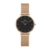 Fashion Orologio Donna Daniel Wellingtone Petite Merlose Gold Black 28 mm | DW00100217 Donna Orologi Donna