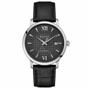 Sale Orologio Uomo Hudson Nero Cinturino Pelle | 96B441 Uomo Orologi Uomo