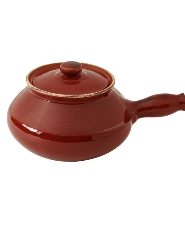 Hot Rossa Con Coperchio Terracotta Da Fuoco Brandani | 52268 Cucina&techno