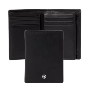 Clearance Porta Carte Con Patta A Bottone Nero | FLF326/A Idee Regalo