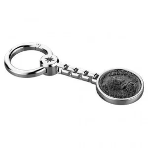 Discount Portachiavi Uomo "Moneta" In Argento Gioielli | ESP028 Portachiavi