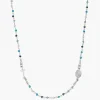 Online Rosario Girocollo Cristalli Multicolor Azzurro |  CRO25BMUB3 Donna Gioielli Moda Donna