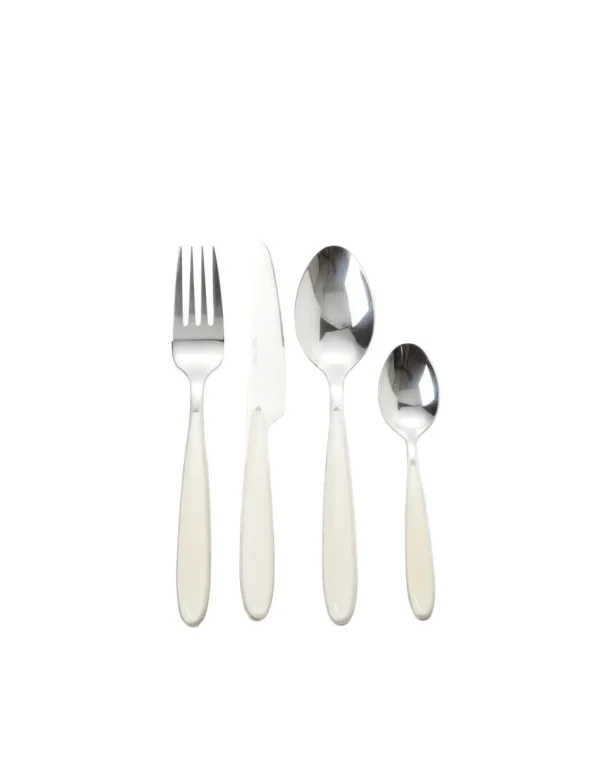 Discount Set Avorio 16 Pezzi In Acciaio Inox Lucido Brandani | 54290 Tavola