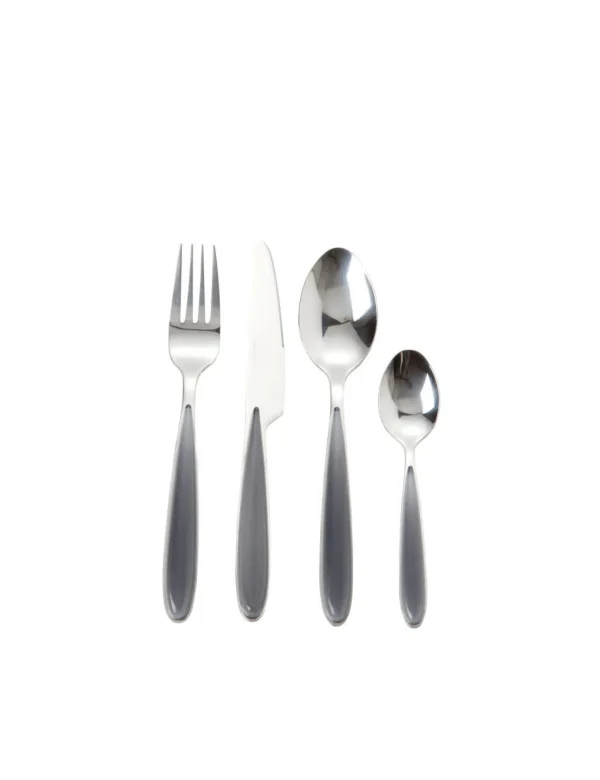 Outlet Set Grey Pearl 16 Pezzi In Acciaio Inox Lucido Brandani | 54289 Tavola