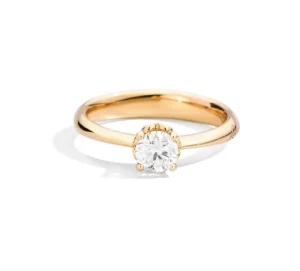 Sale Solitario Oro Giallo Gioielli | R01SO001-G016-14 Donna Gioielli Donna