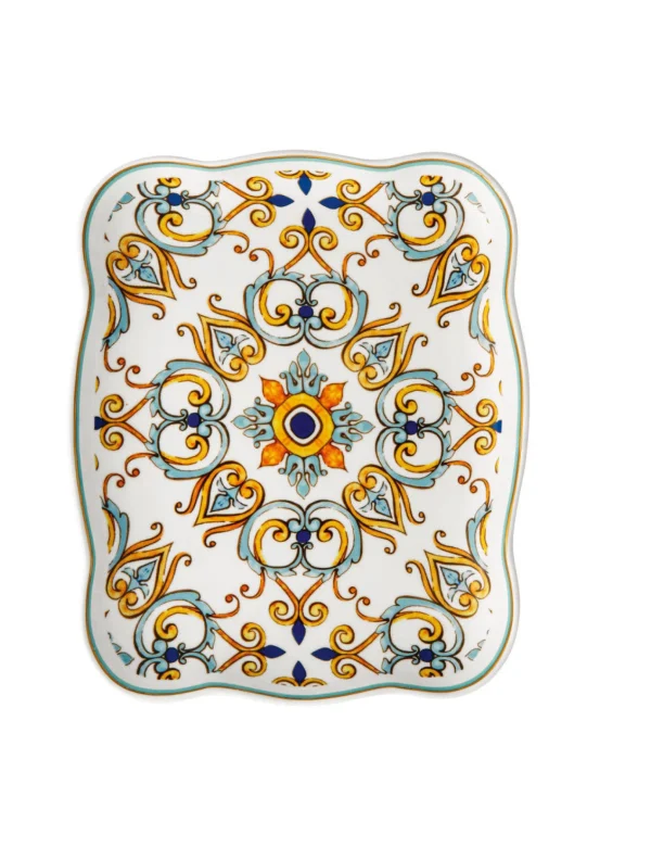 Clearance Vassoio Medicea Rosone Porcellana Brandani | 53898 Tavola